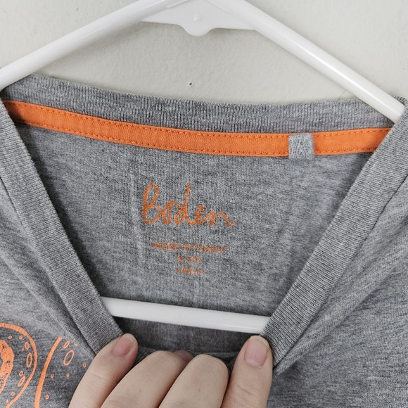 Mini Boden Gray Octopus Short Sleeve Tee Size 9-10y 140cm Light Spot - Picture 4 of 5